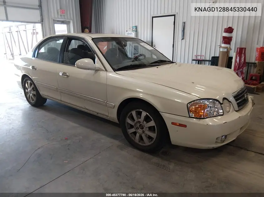 2004 Kia Optima Ex V6/Lx V6 VIN: KNAGD128845330440 Lot: 45377790
