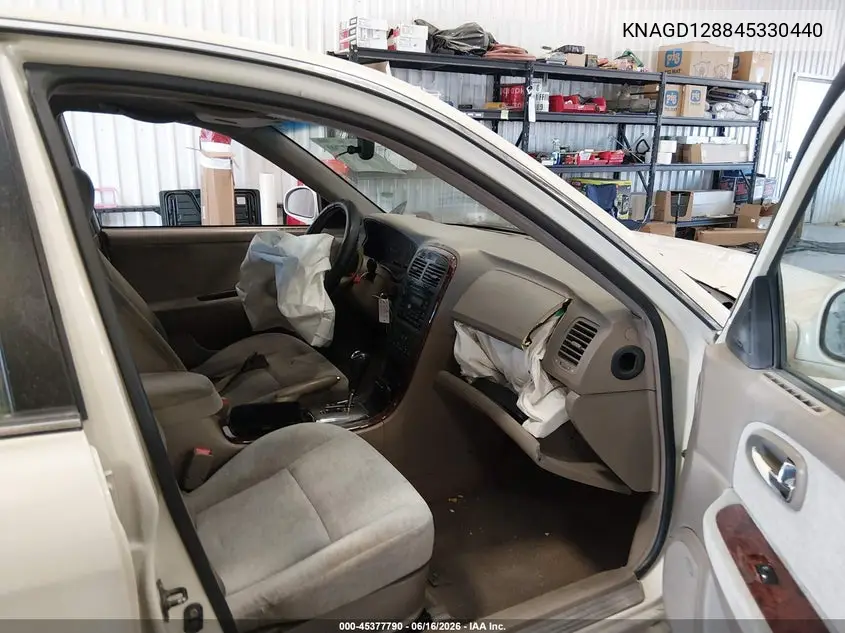 2004 Kia Optima Ex V6/Lx V6 VIN: KNAGD128845330440 Lot: 45377790