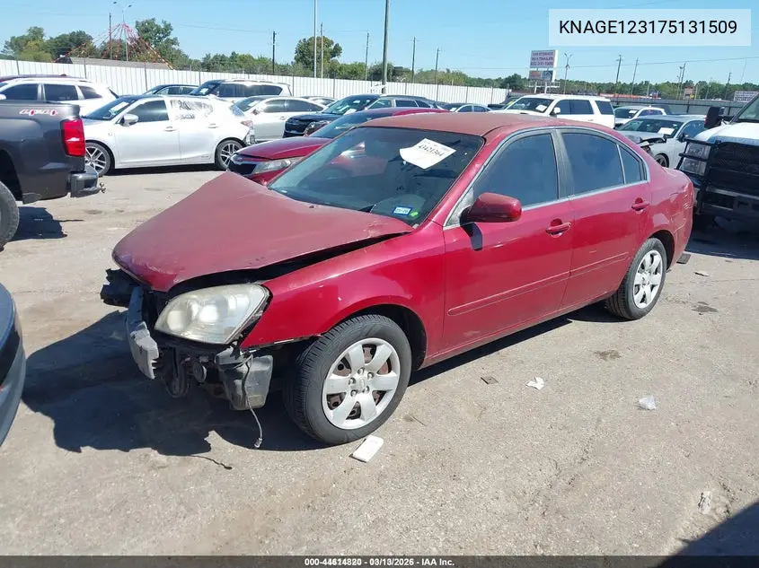 KNAGE123175131509 2007 Kia Optima Lx