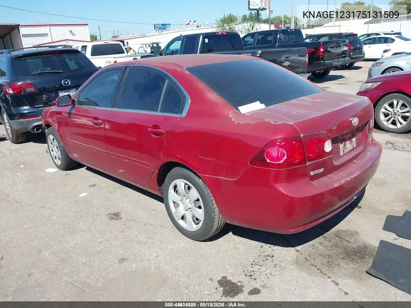 KNAGE123175131509 2007 Kia Optima Lx