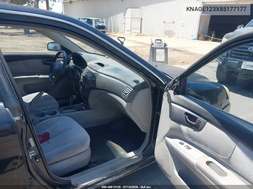 2008 Kia Optima Lx VIN: KNAGE123X85177177 Lot: 45613125