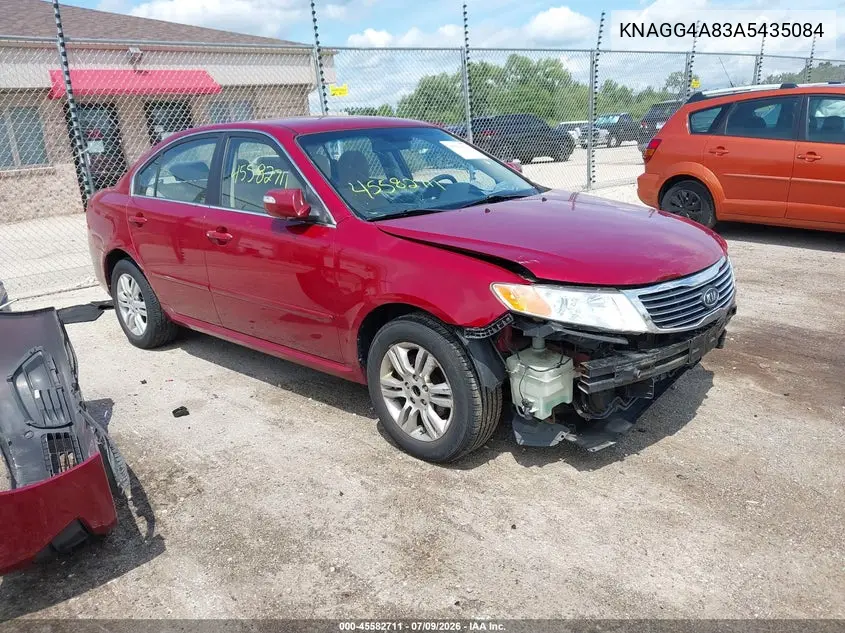 2010 Kia Optima Lx VIN: KNAGG4A83A5435084 Lot: 45582711