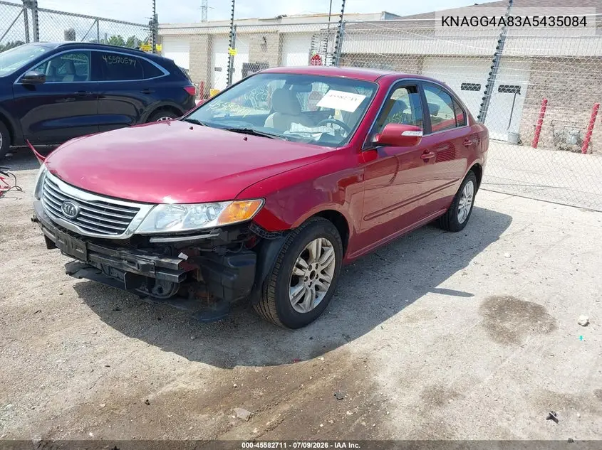 2010 Kia Optima Lx VIN: KNAGG4A83A5435084 Lot: 45582711