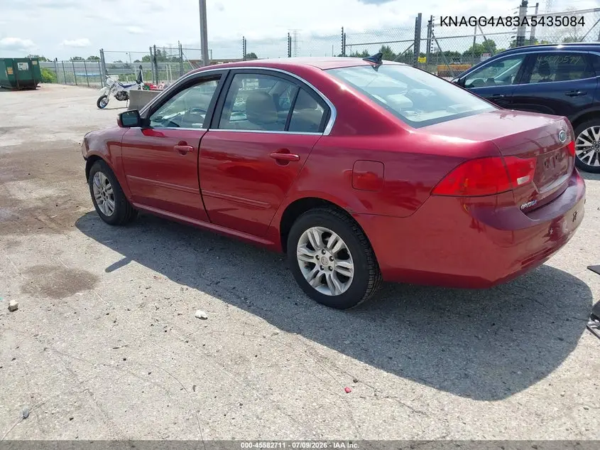 2010 Kia Optima Lx VIN: KNAGG4A83A5435084 Lot: 45582711