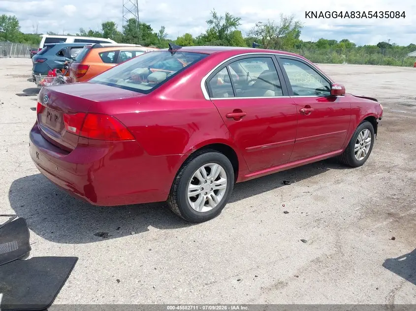 2010 Kia Optima Lx VIN: KNAGG4A83A5435084 Lot: 45582711