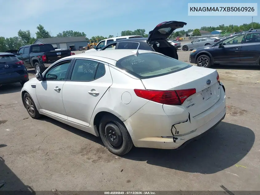 2011 Kia Optima Lx VIN: KNAGM4A7XB5060926 Lot: 45595849
