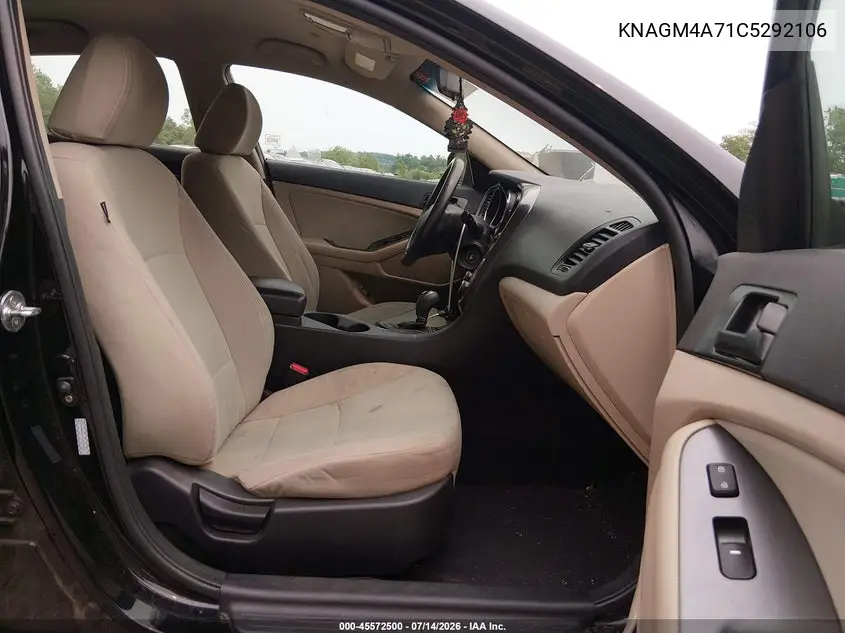 2012 Kia Optima Lx VIN: KNAGM4A71C5292106 Lot: 45572500
