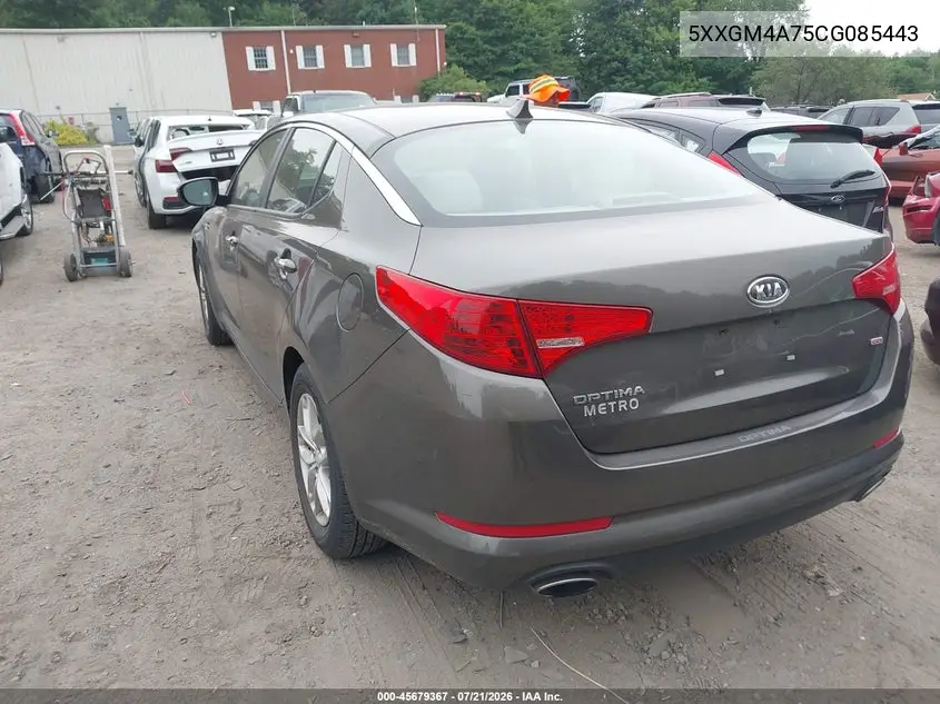 2012 Kia Optima Lx VIN: 5XXGM4A75CG085443 Lot: 45679367
