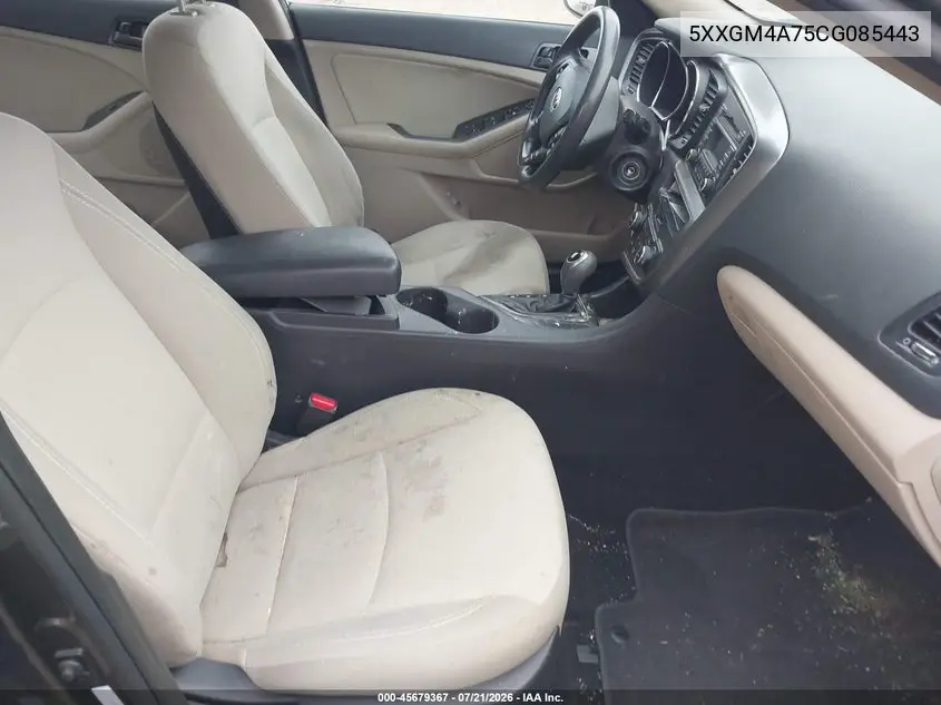 2012 Kia Optima Lx VIN: 5XXGM4A75CG085443 Lot: 45679367