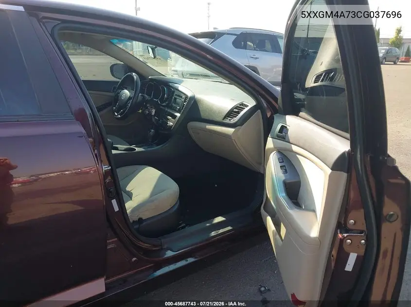 2012 Kia Optima Lx VIN: 5XXGM4A73CG037696 Lot: 45687743