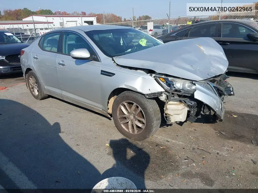 5XXGM4A78DG242965 2013 Kia Optima Lx