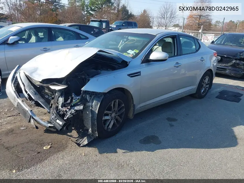 5XXGM4A78DG242965 2013 Kia Optima Lx