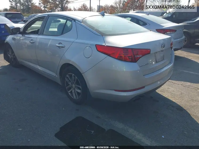 5XXGM4A78DG242965 2013 Kia Optima Lx