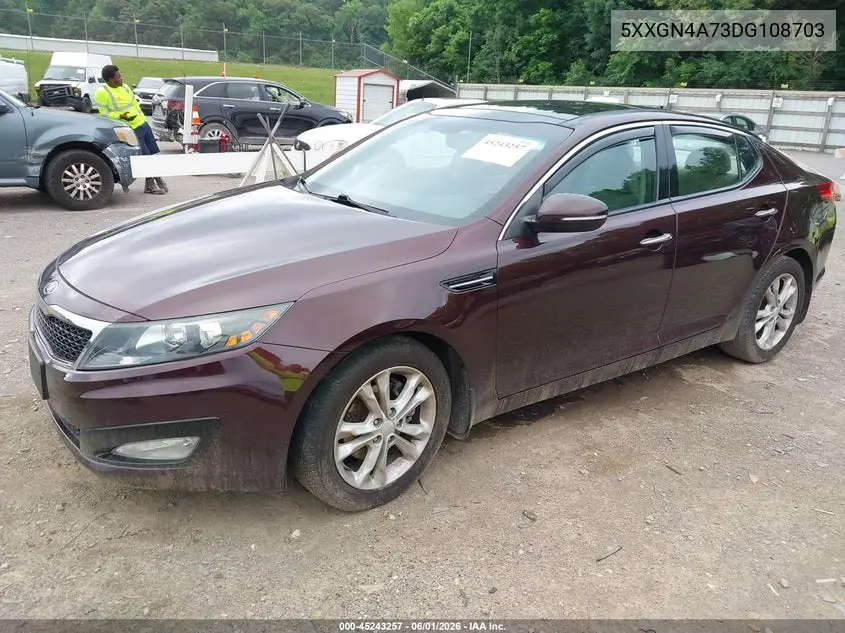 5XXGN4A73DG108703 2013 Kia Optima Ex