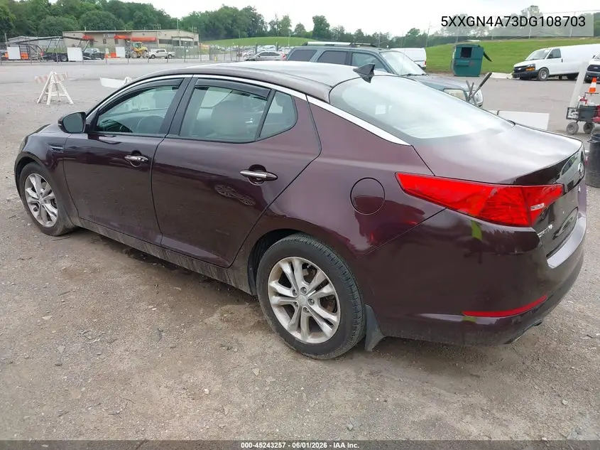 5XXGN4A73DG108703 2013 Kia Optima Ex