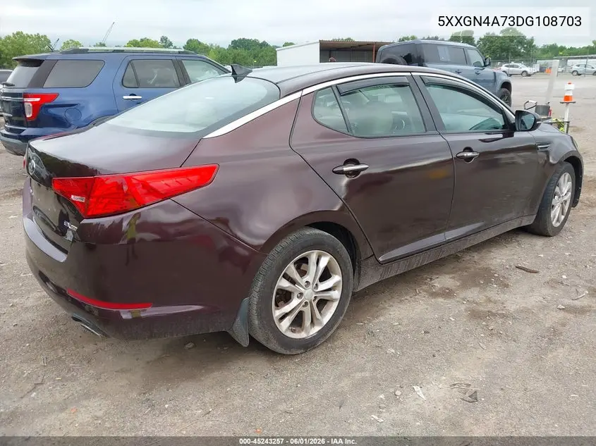 5XXGN4A73DG108703 2013 Kia Optima Ex