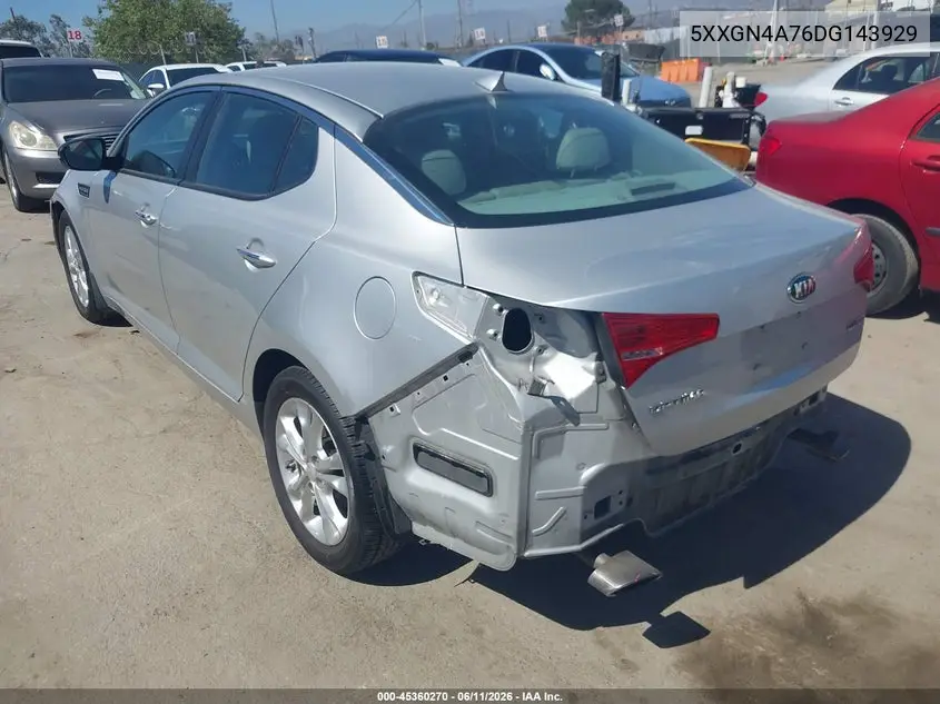 2013 Kia Optima Ex VIN: 5XXGN4A76DG143929 Lot: 45360270