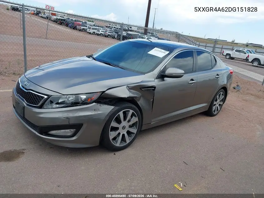 2013 Kia Optima Sx VIN: 5XXGR4A62DG151828 Lot: 45595490