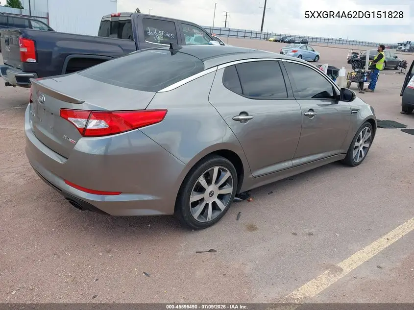 2013 Kia Optima Sx VIN: 5XXGR4A62DG151828 Lot: 45595490