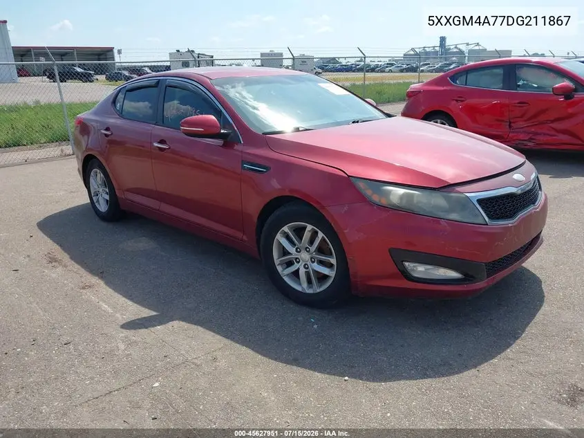 2013 Kia Optima Lx VIN: 5XXGM4A77DG211867 Lot: 45627951