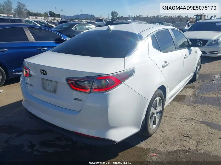 KNAGM4AD9E5075170 2014 Kia Optima Hybrid Lx