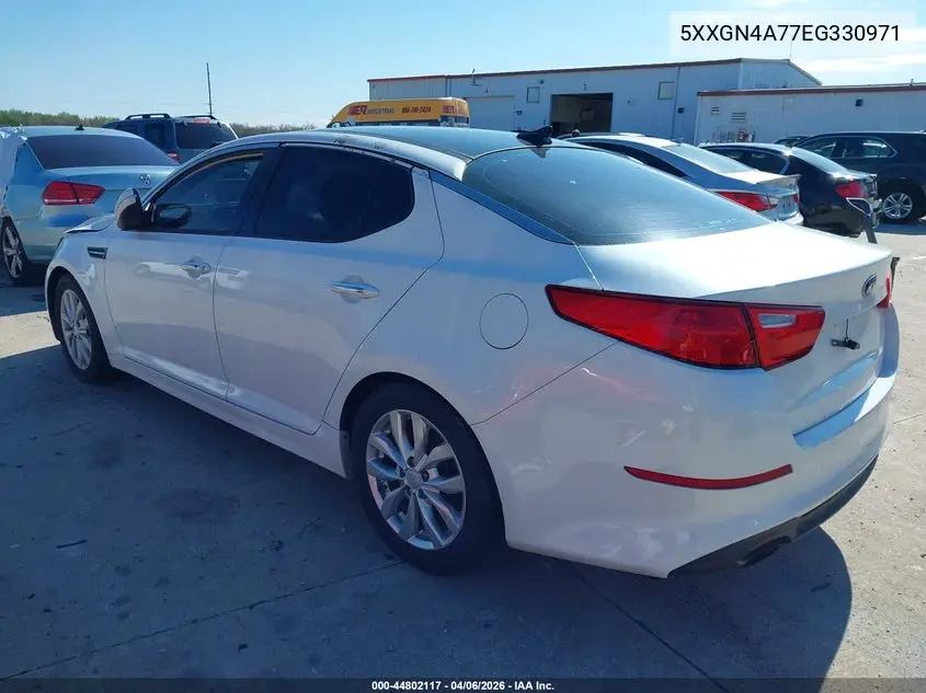 5XXGN4A77EG330971 2014 Kia Optima Ex