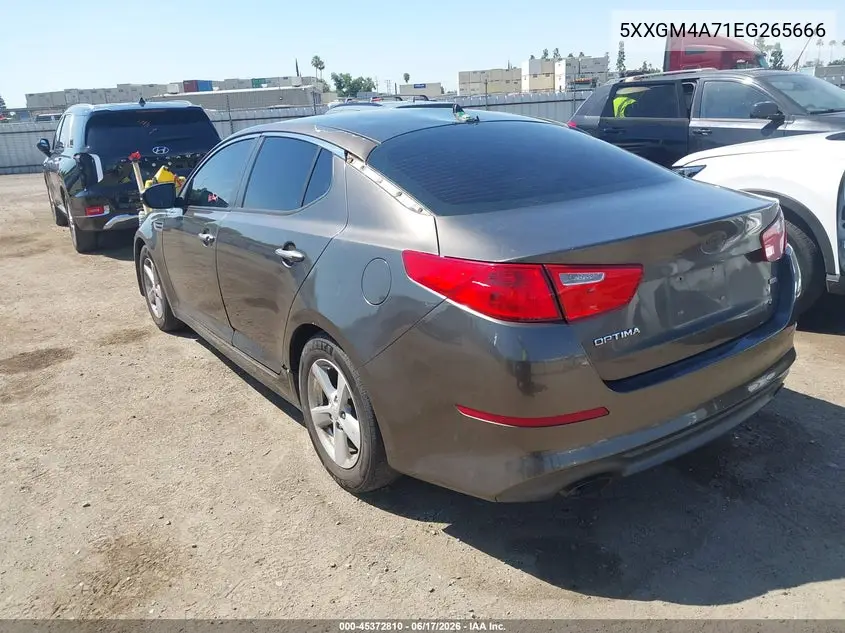 2014 Kia Optima Lx VIN: 5XXGM4A71EG265666 Lot: 45372810