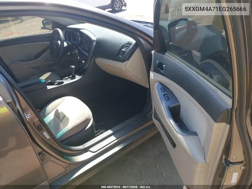 2014 Kia Optima Lx VIN: 5XXGM4A71EG265666 Lot: 45372810