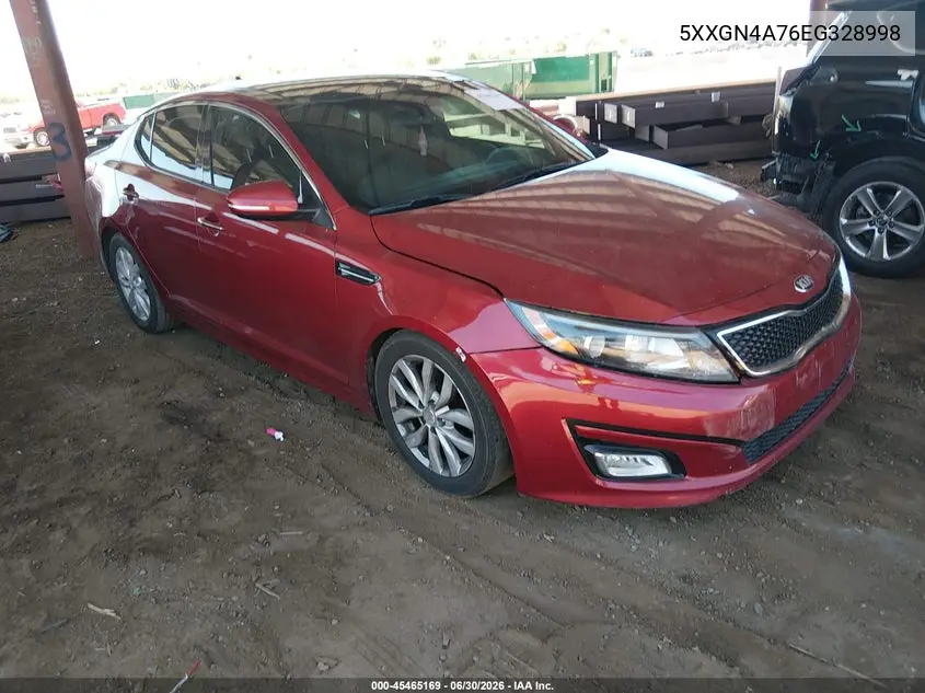 2014 Kia Optima Ex VIN: 5XXGN4A76EG328998 Lot: 45465169