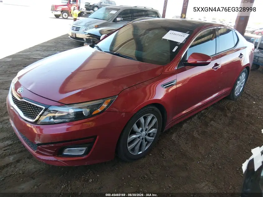 2014 Kia Optima Ex VIN: 5XXGN4A76EG328998 Lot: 45465169