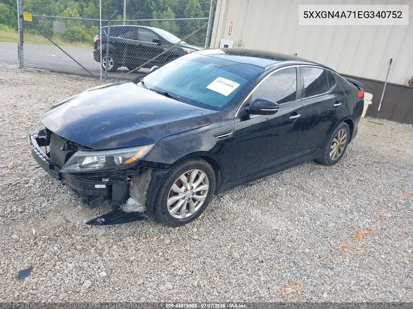 2014 Kia Optima Ex VIN: 5XXGN4A71EG340752 Lot: 45576008