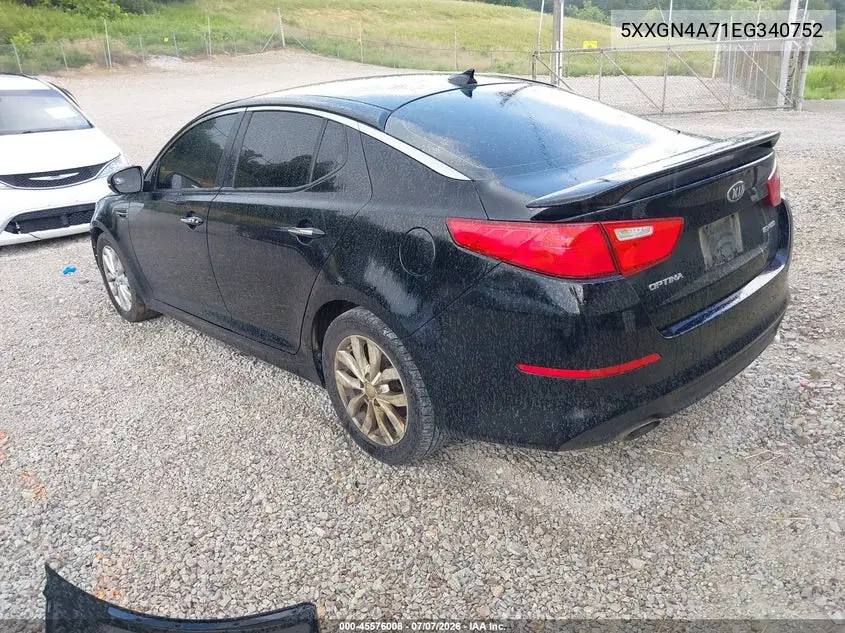2014 Kia Optima Ex VIN: 5XXGN4A71EG340752 Lot: 45576008