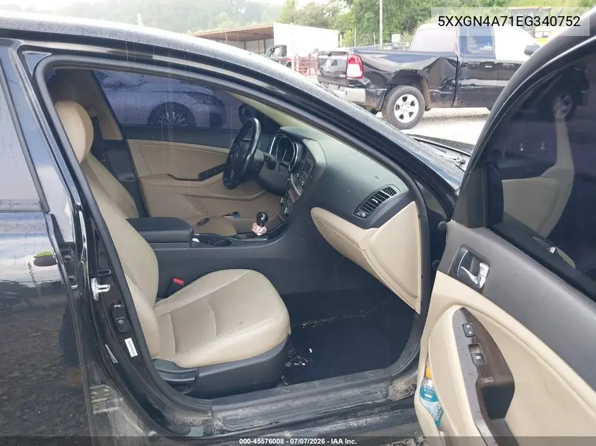 2014 Kia Optima Ex VIN: 5XXGN4A71EG340752 Lot: 45576008