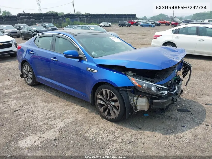 2014 Kia Optima Sx Turbo VIN: 5XXGR4A65EG292734 Lot: 45662623