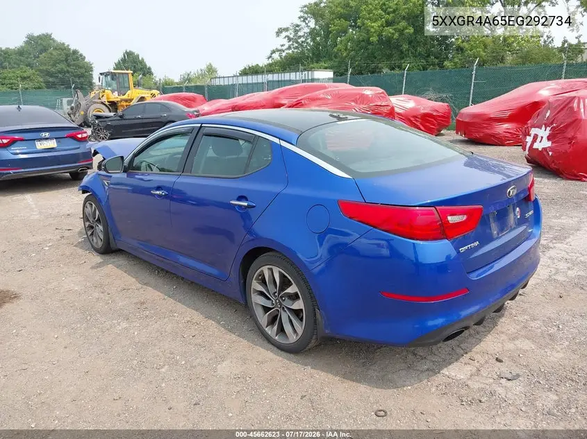 2014 Kia Optima Sx Turbo VIN: 5XXGR4A65EG292734 Lot: 45662623