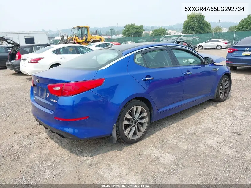 2014 Kia Optima Sx Turbo VIN: 5XXGR4A65EG292734 Lot: 45662623