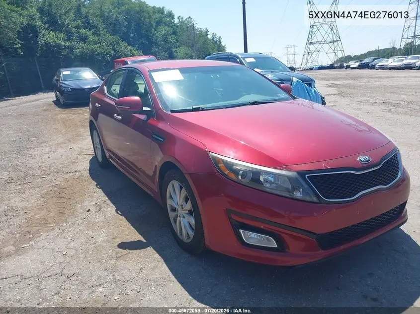 2014 Kia Optima Ex VIN: 5XXGN4A74EG276013 Lot: 45672059