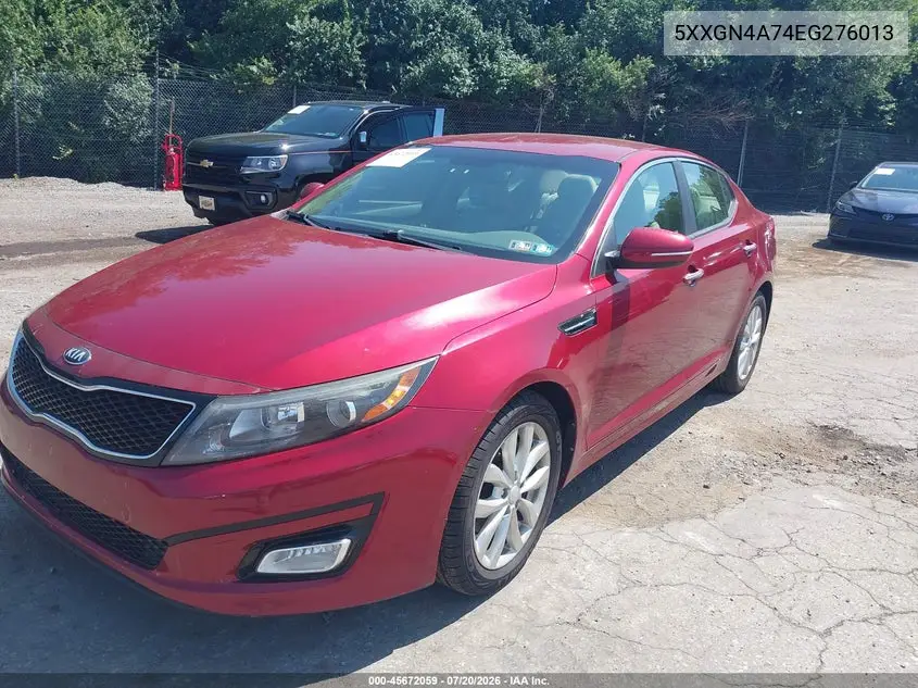 2014 Kia Optima Ex VIN: 5XXGN4A74EG276013 Lot: 45672059