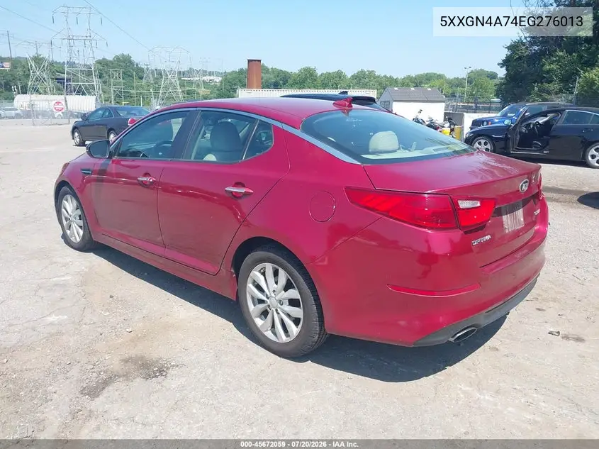 2014 Kia Optima Ex VIN: 5XXGN4A74EG276013 Lot: 45672059