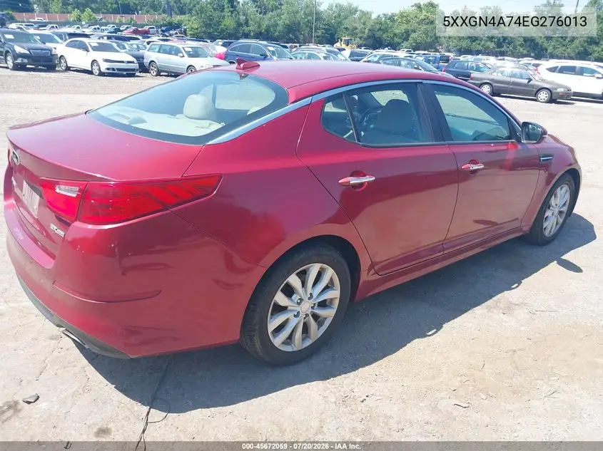 2014 Kia Optima Ex VIN: 5XXGN4A74EG276013 Lot: 45672059