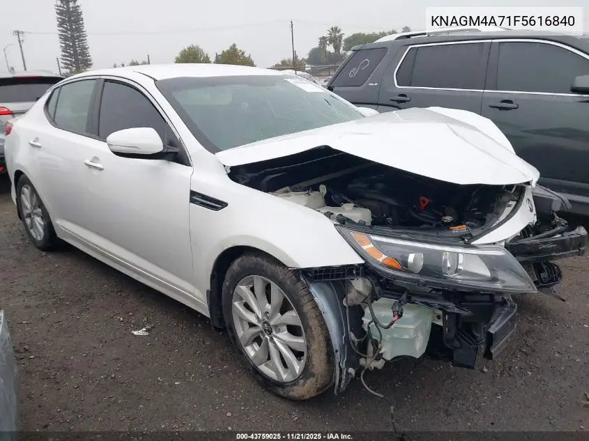 KNAGM4A71F5616840 2015 Kia Optima Lx