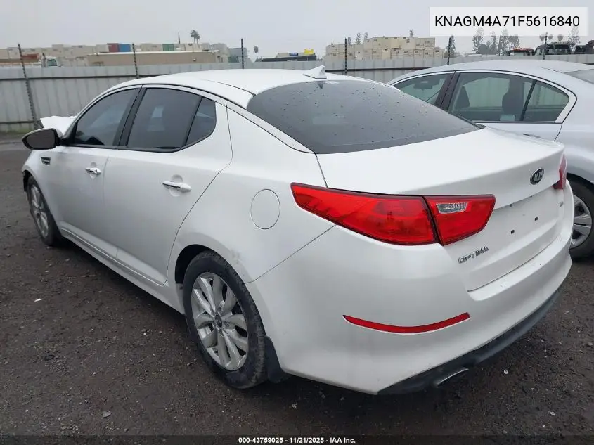 KNAGM4A71F5616840 2015 Kia Optima Lx