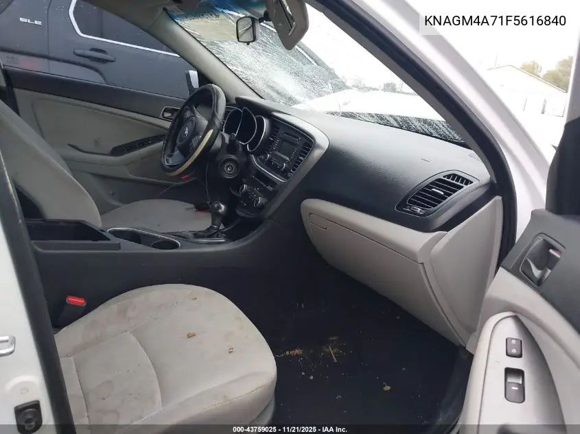 KNAGM4A71F5616840 2015 Kia Optima Lx
