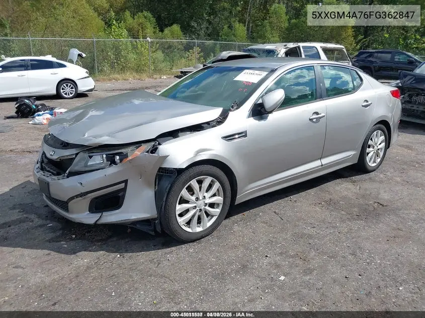 5XXGM4A76FG362847 2015 Kia Optima Lx
