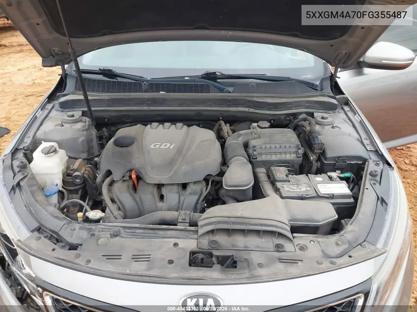 2015 Kia Optima Lx VIN: 5XXGM4A70FG355487 Lot: 45433313