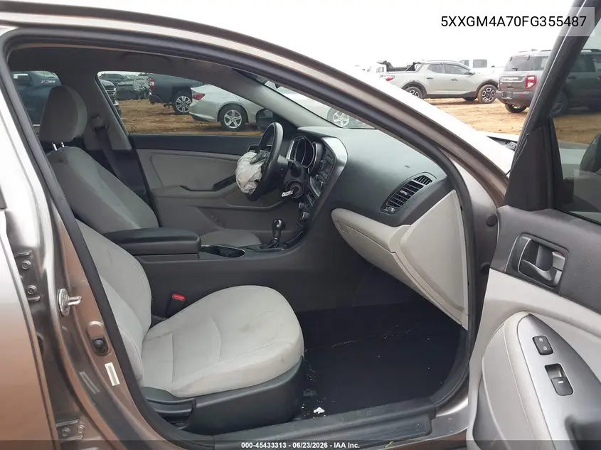 2015 Kia Optima Lx VIN: 5XXGM4A70FG355487 Lot: 45433313