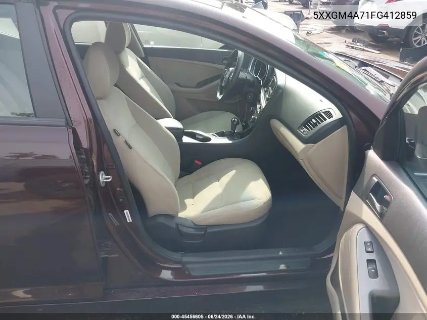 5XXGM4A71FG412859 2015 Kia Optima Lx
