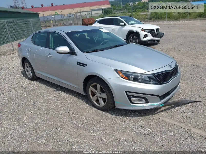 2015 Kia Optima Lx VIN: 5XXGM4A76FG505411 Lot: 45622188