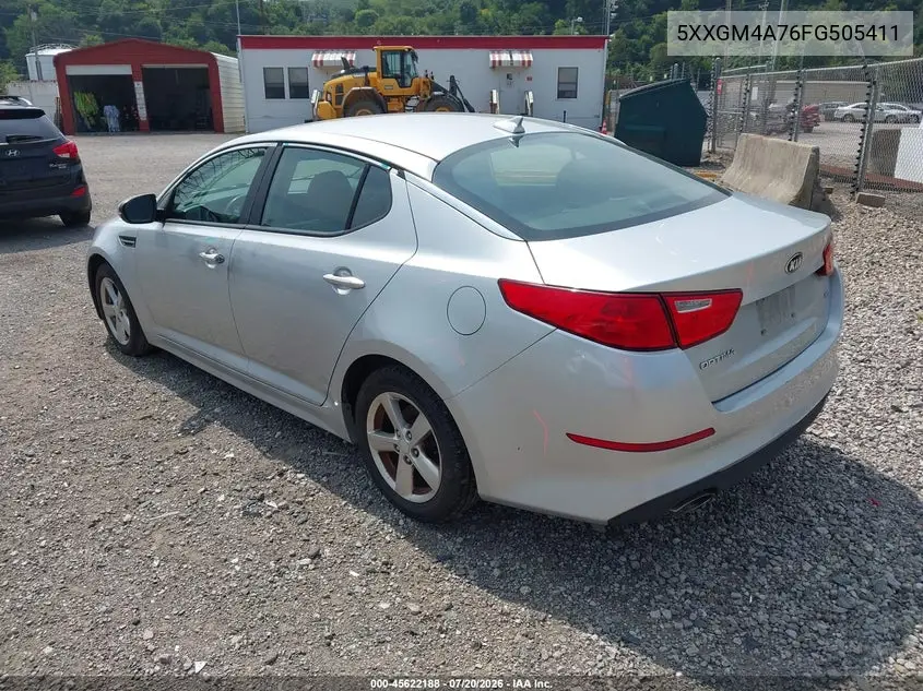 2015 Kia Optima Lx VIN: 5XXGM4A76FG505411 Lot: 45622188