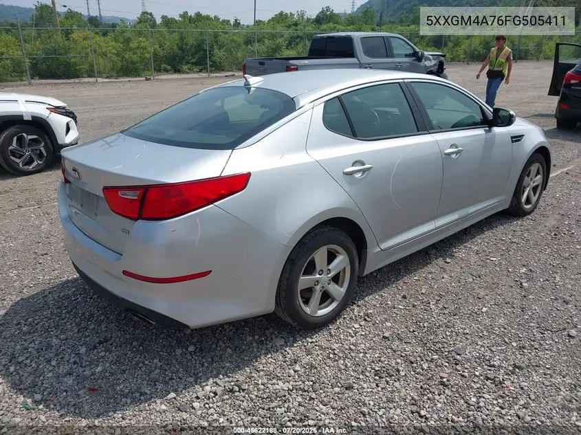 2015 Kia Optima Lx VIN: 5XXGM4A76FG505411 Lot: 45622188